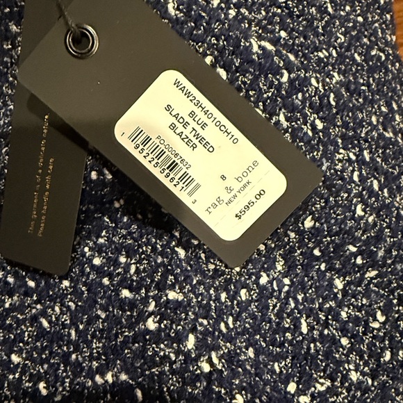 Rag & Bone Speckled Navy Jacket - Picture 7 of 8